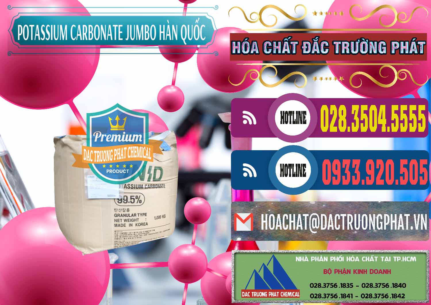 Đơn vị nhập khẩu ( bán ) K2Co3 – Potassium Carbonate Jumbo Bành Unid Hàn Quốc Korea - 0434 - Nhà cung cấp và bán hóa chất tại TP.HCM - muabanhoachat.com.vn