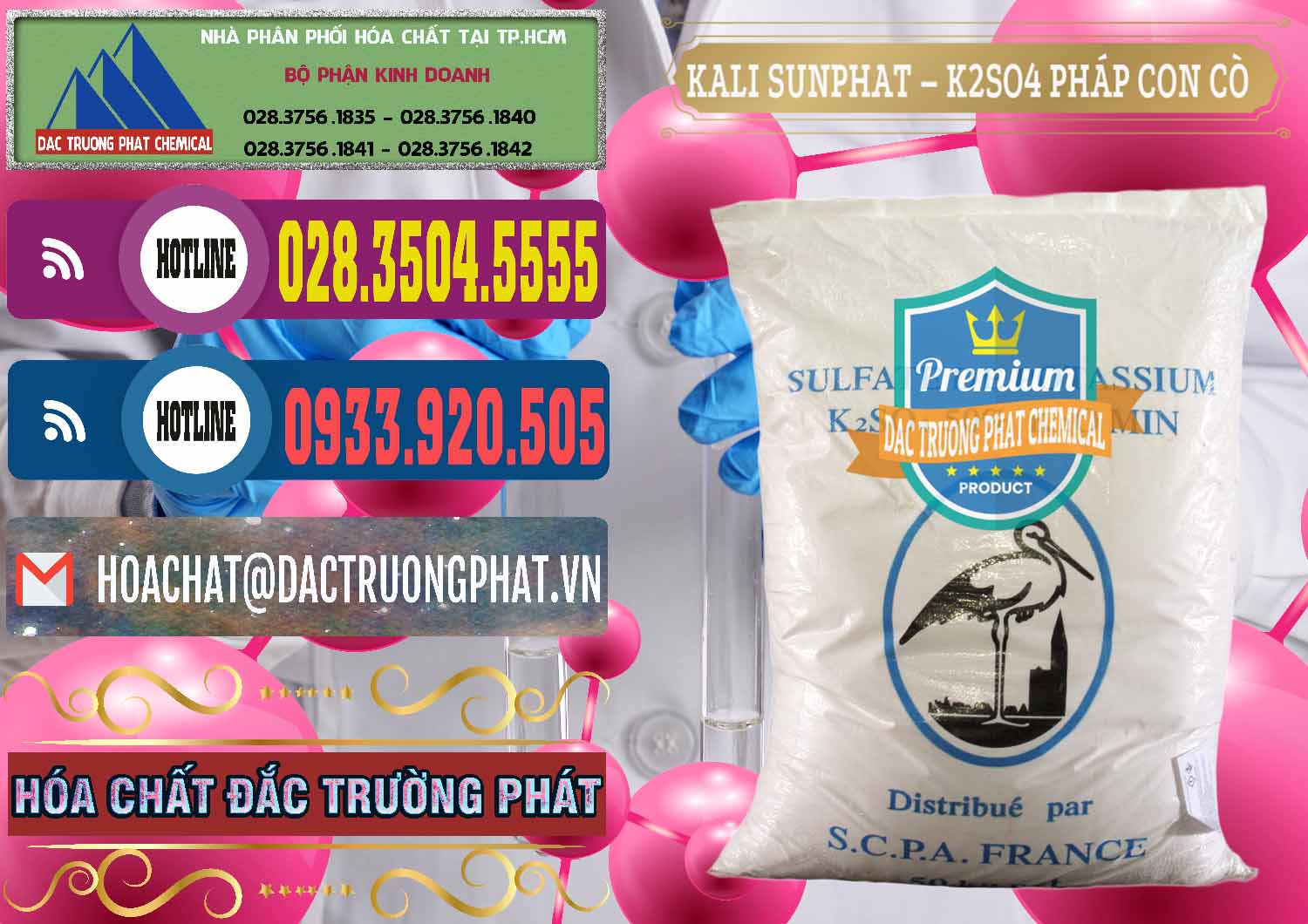 Nơi kinh doanh và bán Kali Sunphat – K2SO4 Con Cò Pháp France - 0083 - Công ty cung cấp _ bán hóa chất tại TP.HCM - muabanhoachat.com.vn
