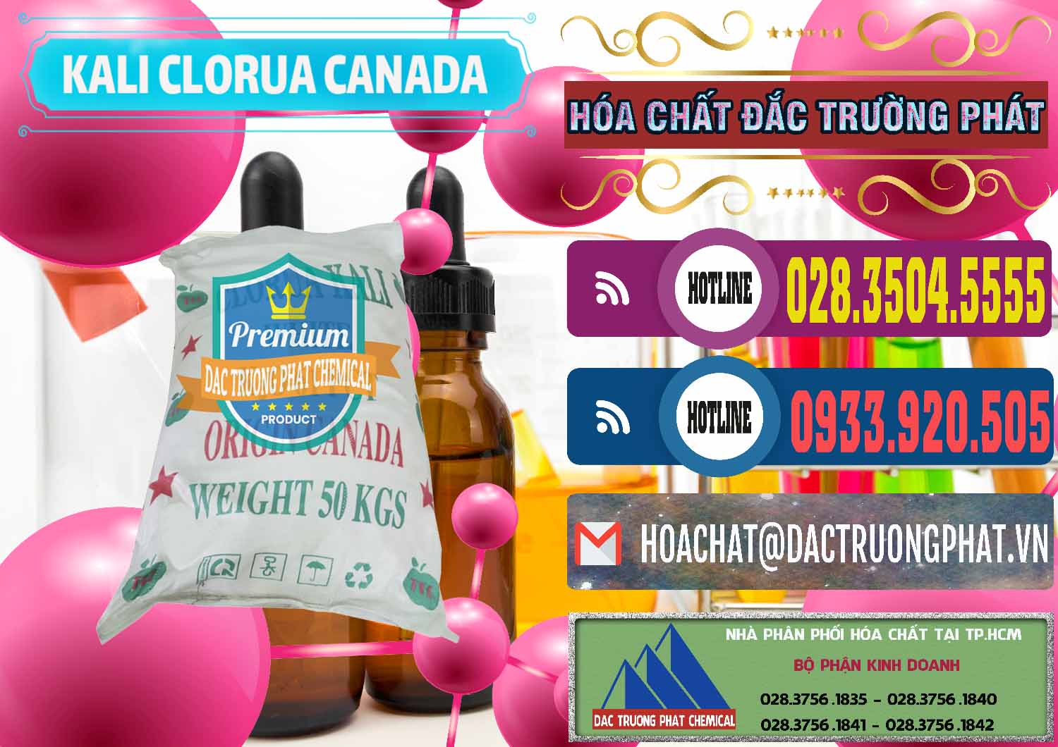 Đơn vị chuyên bán & phân phối KCL – Kali Clorua Trắng Canada - 0437 - Cty chuyên cung cấp ( bán ) hóa chất tại TP.HCM - muabanhoachat.com.vn