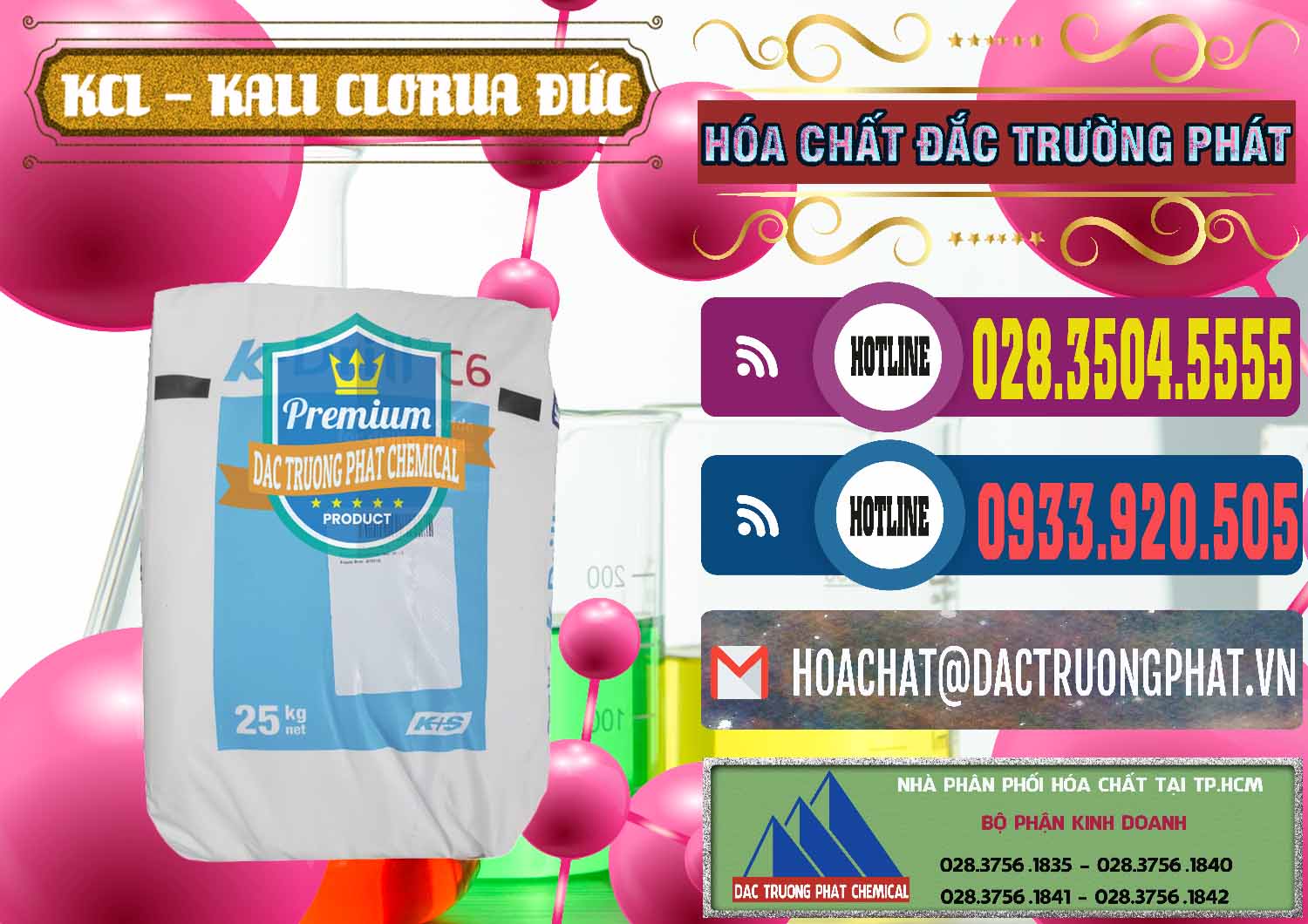 Chuyên bán ( phân phối ) KCL – Kali Clorua Trắng K DRILL Đức Germany - 0428 - Cty chuyên cung cấp và kinh doanh hóa chất tại TP.HCM - muabanhoachat.com.vn