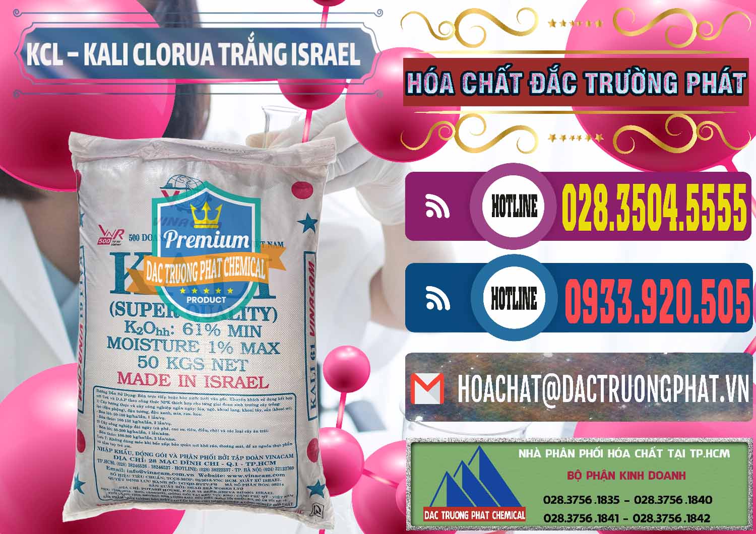Chuyên kinh doanh & bán KCL – Kali Clorua Trắng Israel - 0087 - Công ty cung cấp ( kinh doanh ) hóa chất tại TP.HCM - muabanhoachat.com.vn