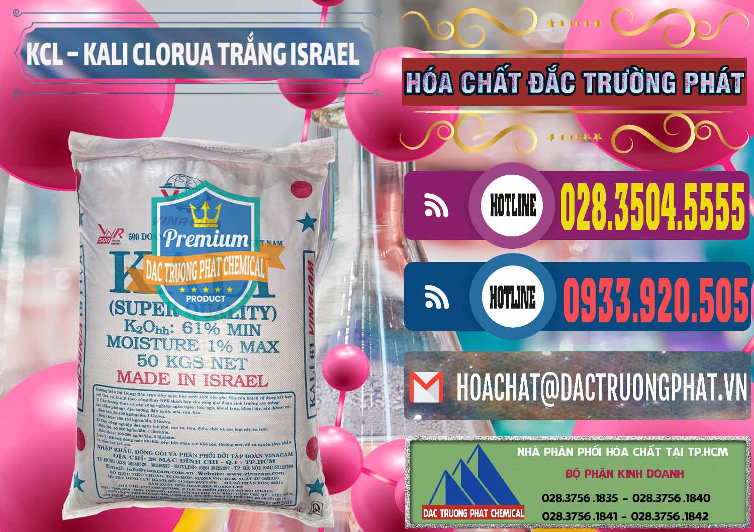 Nơi chuyên cung ứng và bán KCL – Kali Clorua Trắng Israel - 0087 - Công ty chuyên phân phối ( bán ) hóa chất tại TP.HCM - muabanhoachat.com.vn