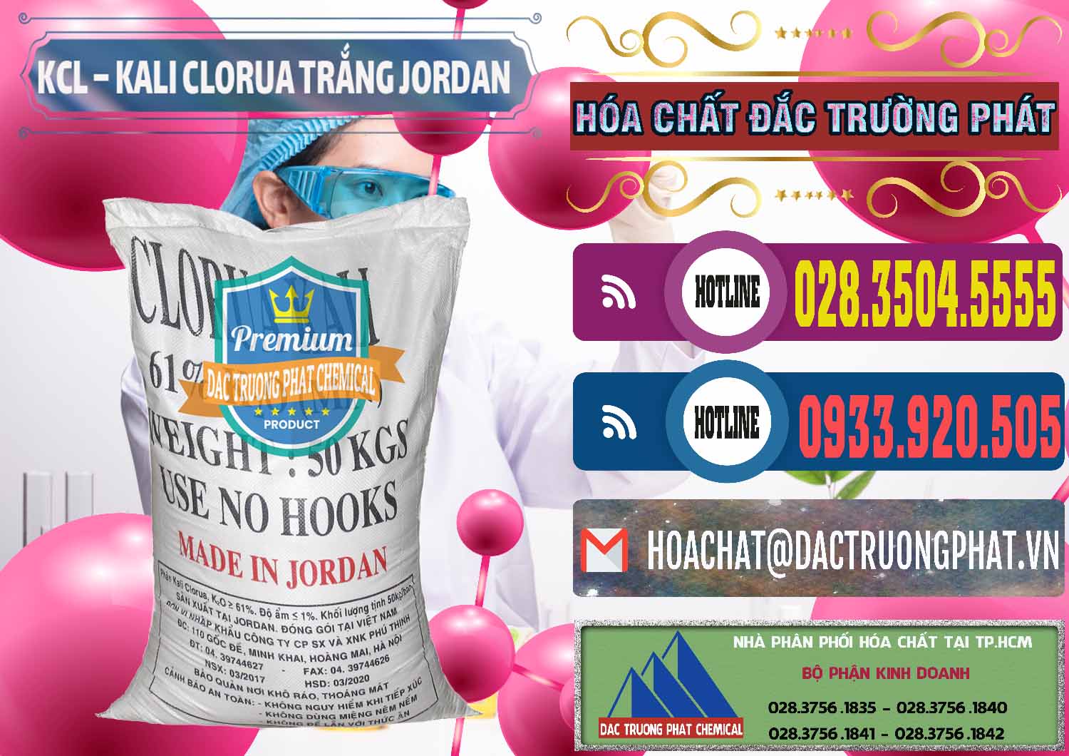 Bán & phân phối KCL – Kali Clorua Trắng Jordan - 0088 - Chuyên phân phối ( bán ) hóa chất tại TP.HCM - muabanhoachat.com.vn