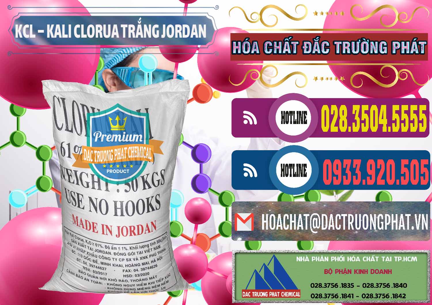 Công ty kinh doanh _ bán KCL – Kali Clorua Trắng Jordan - 0088 - Cung cấp - nhập khẩu hóa chất tại TP.HCM - muabanhoachat.com.vn