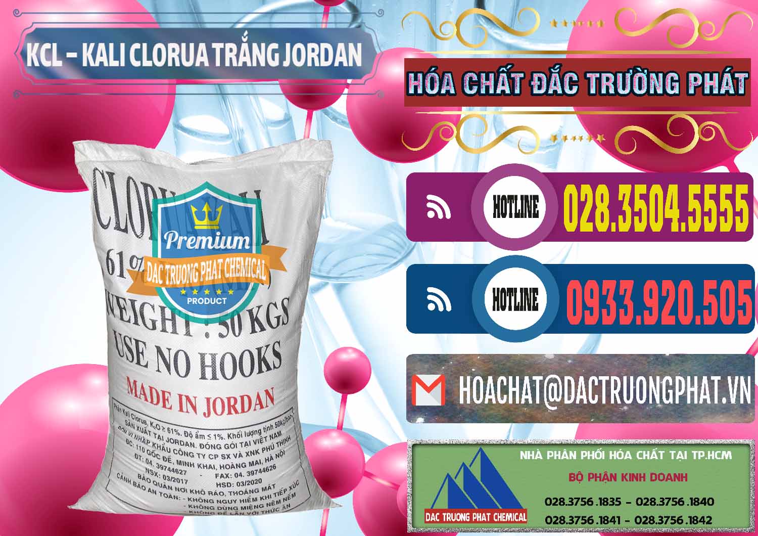 Nơi bán _ cung ứng KCL – Kali Clorua Trắng Jordan - 0088 - Chuyên cung cấp & kinh doanh hóa chất tại TP.HCM - muabanhoachat.com.vn