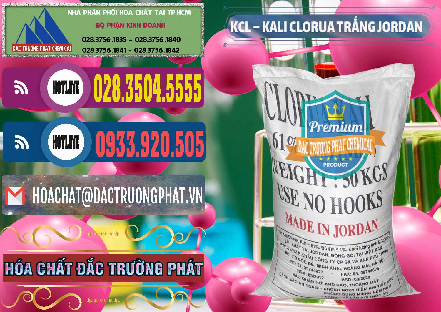 Bán và cung ứng KCL – Kali Clorua Trắng Jordan - 0088 - Nơi chuyên phân phối - kinh doanh hóa chất tại TP.HCM - muabanhoachat.com.vn