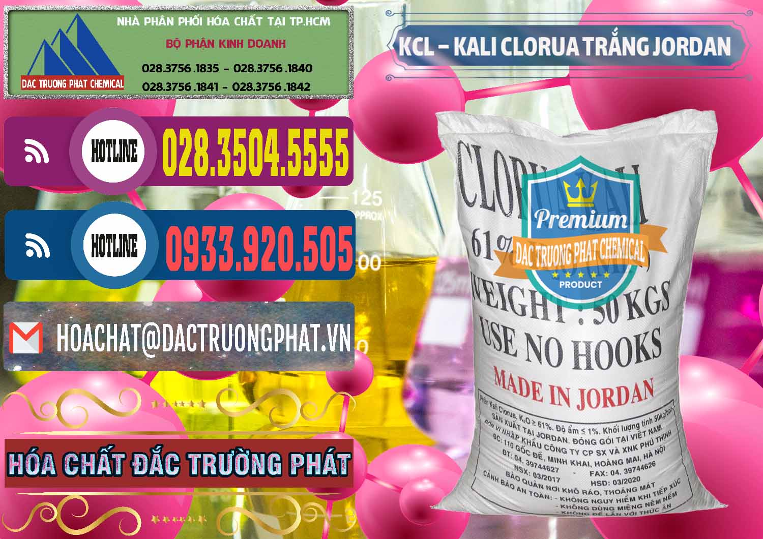 Cty bán & cung ứng KCL – Kali Clorua Trắng Jordan - 0088 - Đơn vị nhập khẩu & phân phối hóa chất tại TP.HCM - muabanhoachat.com.vn