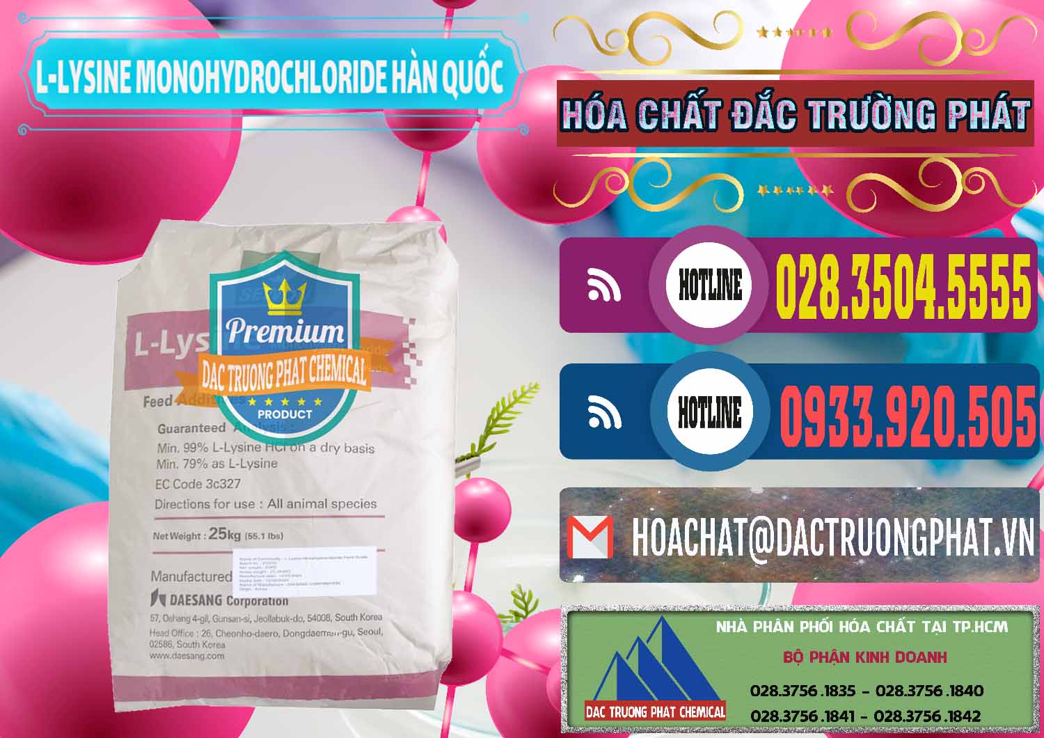 Cty chuyên cung cấp _ bán L-Lysine Monohydrochloride Feed Grade Sewon Hàn Quốc Korea - 0302 - Công ty cung cấp ( phân phối ) hóa chất tại TP.HCM - muabanhoachat.com.vn
