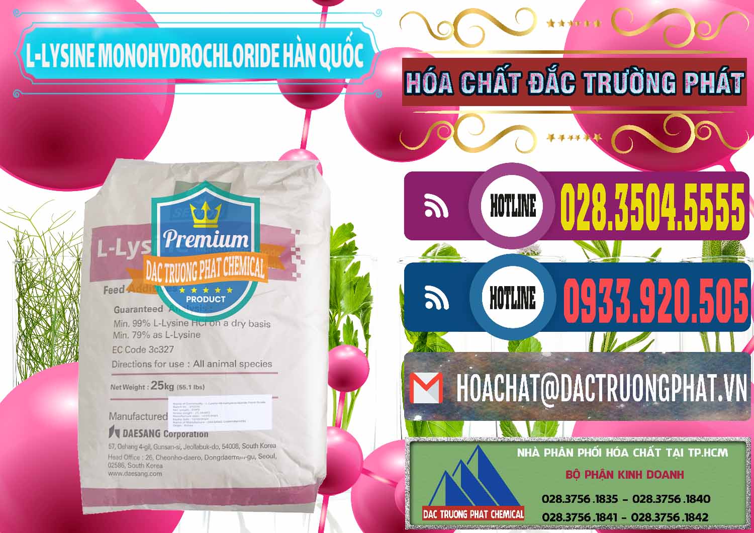 Đơn vị chuyên cung cấp - bán L-Lysine Monohydrochloride Feed Grade Sewon Hàn Quốc Korea - 0302 - Nơi chuyên cung ứng - phân phối hóa chất tại TP.HCM - muabanhoachat.com.vn