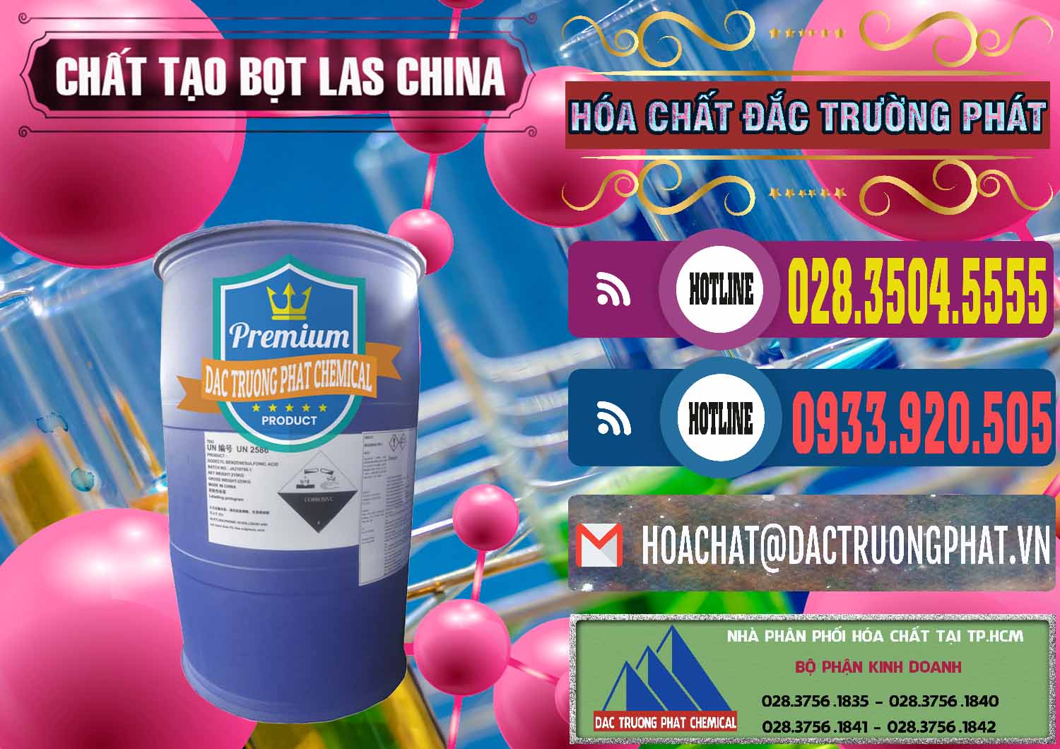 Cty nhập khẩu và bán Chất tạo bọt Las Trung Quốc China - 0451 - Nơi cung cấp & nhập khẩu hóa chất tại TP.HCM - muabanhoachat.com.vn