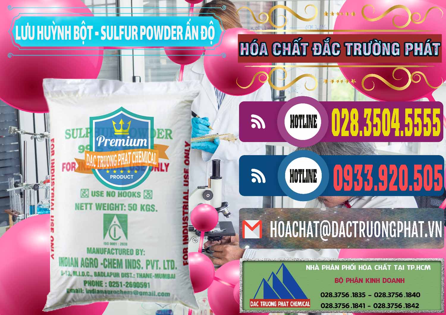 Cty nhập khẩu _ bán Lưu huỳnh Bột - Sulfur Powder Ấn Độ India - 0347 - Công ty phân phối ( bán ) hóa chất tại TP.HCM - muabanhoachat.com.vn
