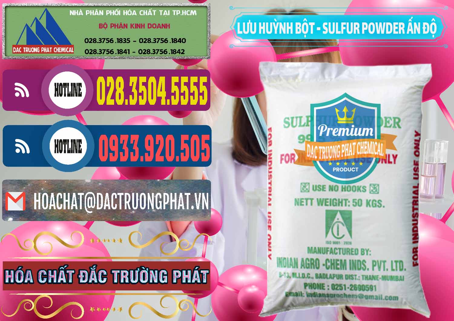 Nhà cung ứng & bán Lưu huỳnh Bột - Sulfur Powder Ấn Độ India - 0347 - Cty phân phối & cung cấp hóa chất tại TP.HCM - muabanhoachat.com.vn