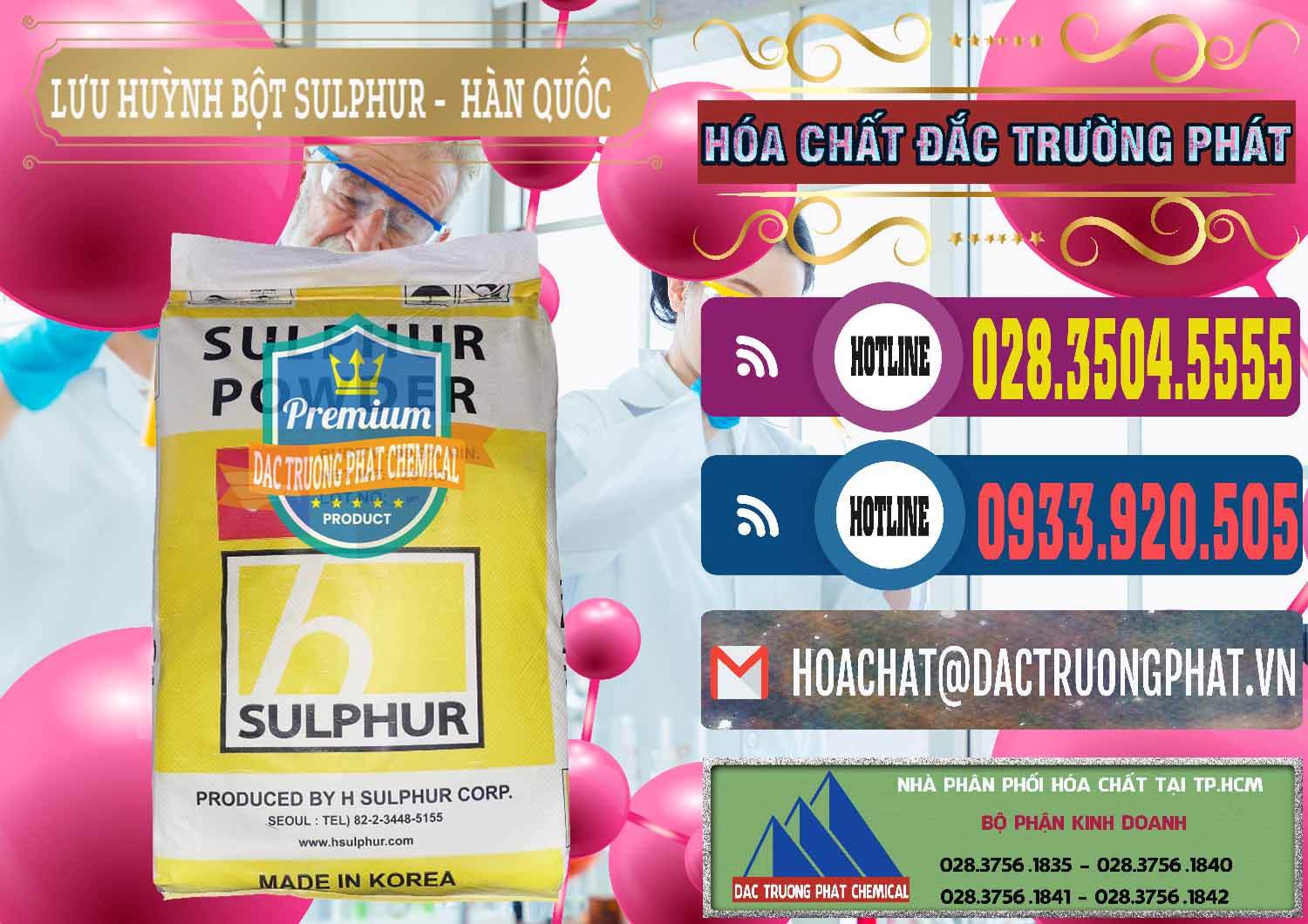 Công ty chuyên phân phối ( bán ) Lưu huỳnh Bột - Sulfur Powder ( H Sulfur ) Hàn Quốc Korea - 0199 - Nơi chuyên phân phối ( nhập khẩu ) hóa chất tại TP.HCM - muabanhoachat.com.vn