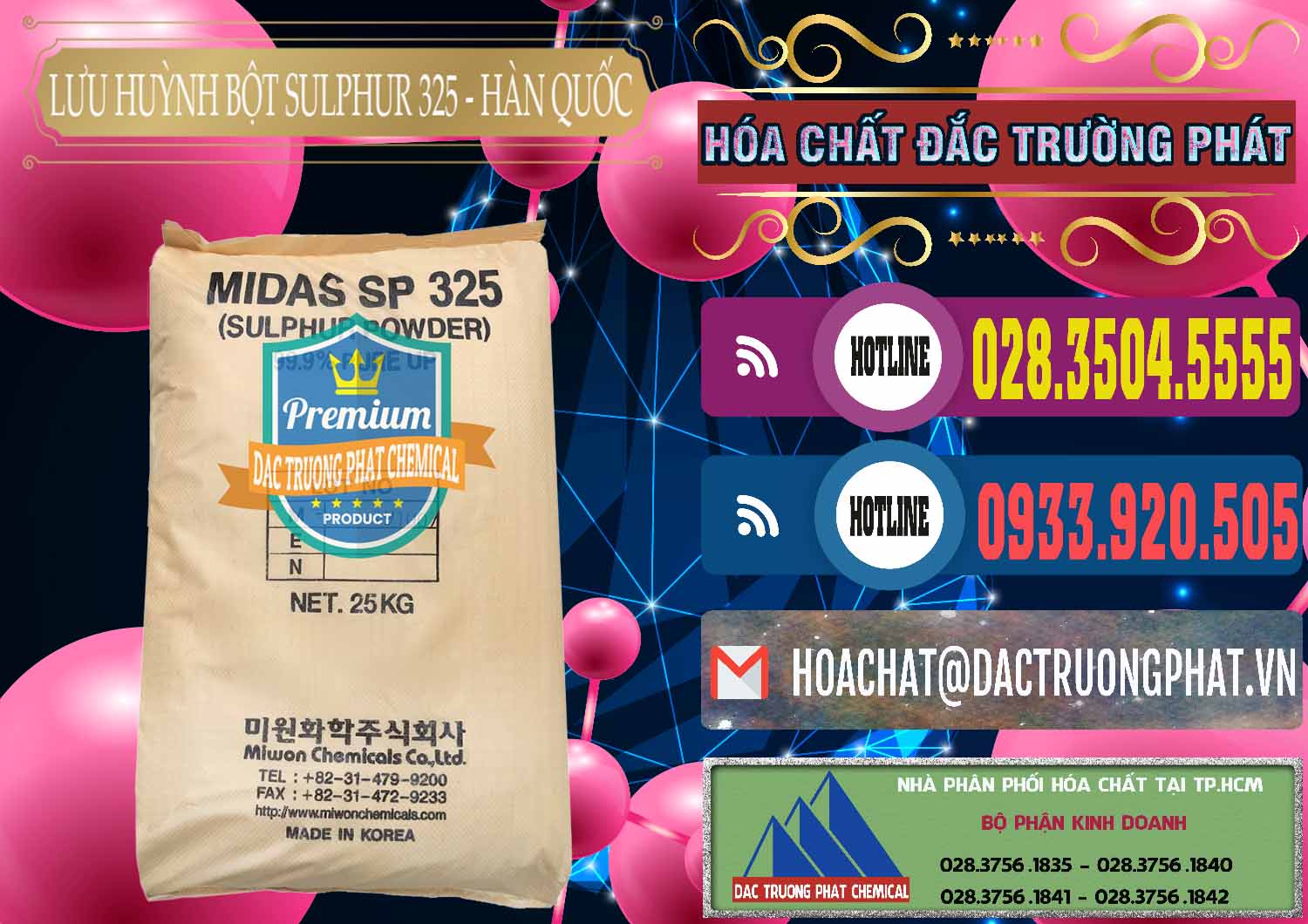 Công ty nhập khẩu - bán Lưu huỳnh Bột - Sulfur Powder Midas SP 325 Hàn Quốc Korea - 0198 - Công ty chuyên kinh doanh - cung cấp hóa chất tại TP.HCM - muabanhoachat.com.vn