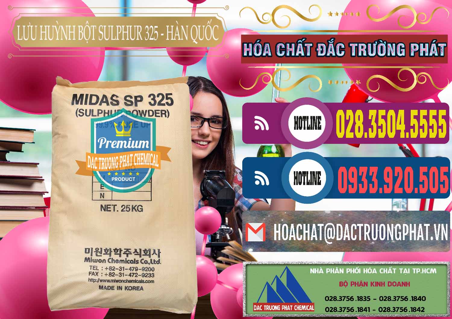 Cty chuyên cung cấp và bán Lưu huỳnh Bột - Sulfur Powder Midas SP 325 Hàn Quốc Korea - 0198 - Cty bán ( cung cấp ) hóa chất tại TP.HCM - muabanhoachat.com.vn
