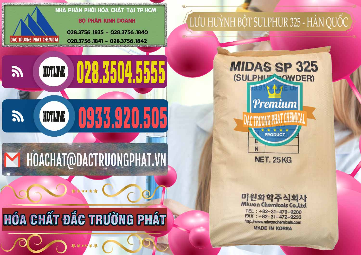 Cty bán ( cung ứng ) Lưu huỳnh Bột - Sulfur Powder Midas SP 325 Hàn Quốc Korea - 0198 - Bán và cung cấp hóa chất tại TP.HCM - muabanhoachat.com.vn
