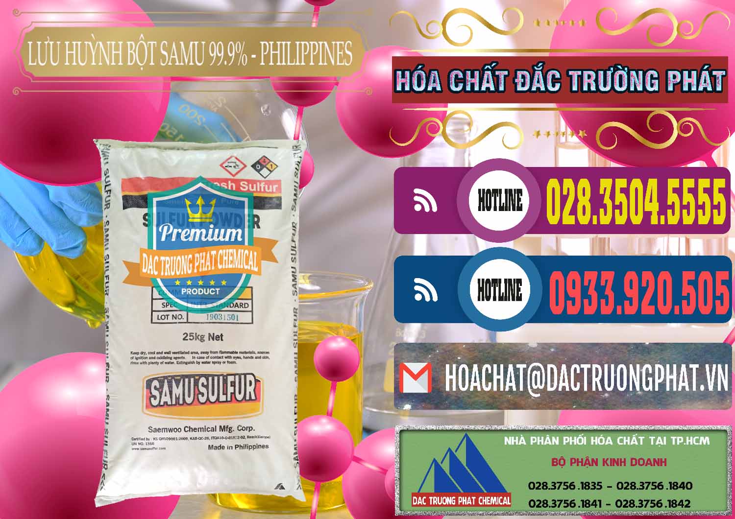 Công ty chuyên bán & phân phối Lưu huỳnh Bột - Sulfur Powder Samu Philippines - 0201 - Cty chuyên phân phối và kinh doanh hóa chất tại TP.HCM - muabanhoachat.com.vn