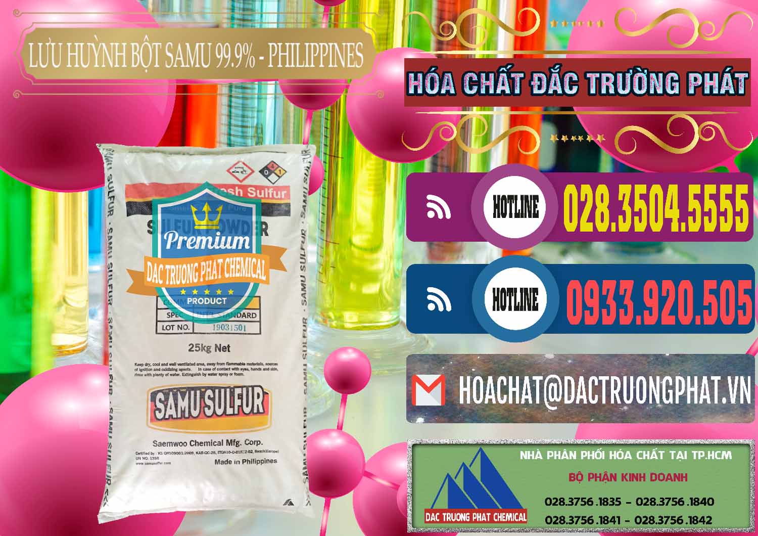 Công ty chuyên kinh doanh ( bán ) Lưu huỳnh Bột - Sulfur Powder Samu Philippines - 0201 - Nhà nhập khẩu & phân phối hóa chất tại TP.HCM - muabanhoachat.com.vn