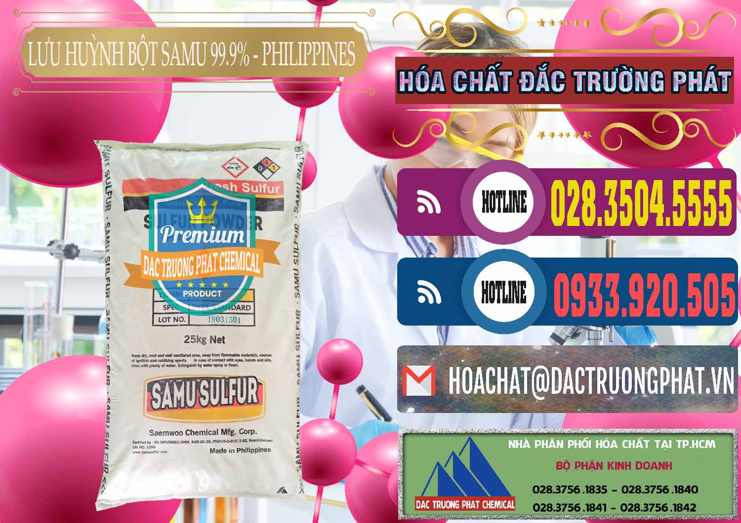 Cty chuyên cung cấp _ bán Lưu huỳnh Bột - Sulfur Powder Samu Philippines - 0201 - Cty cung cấp _ bán hóa chất tại TP.HCM - muabanhoachat.com.vn