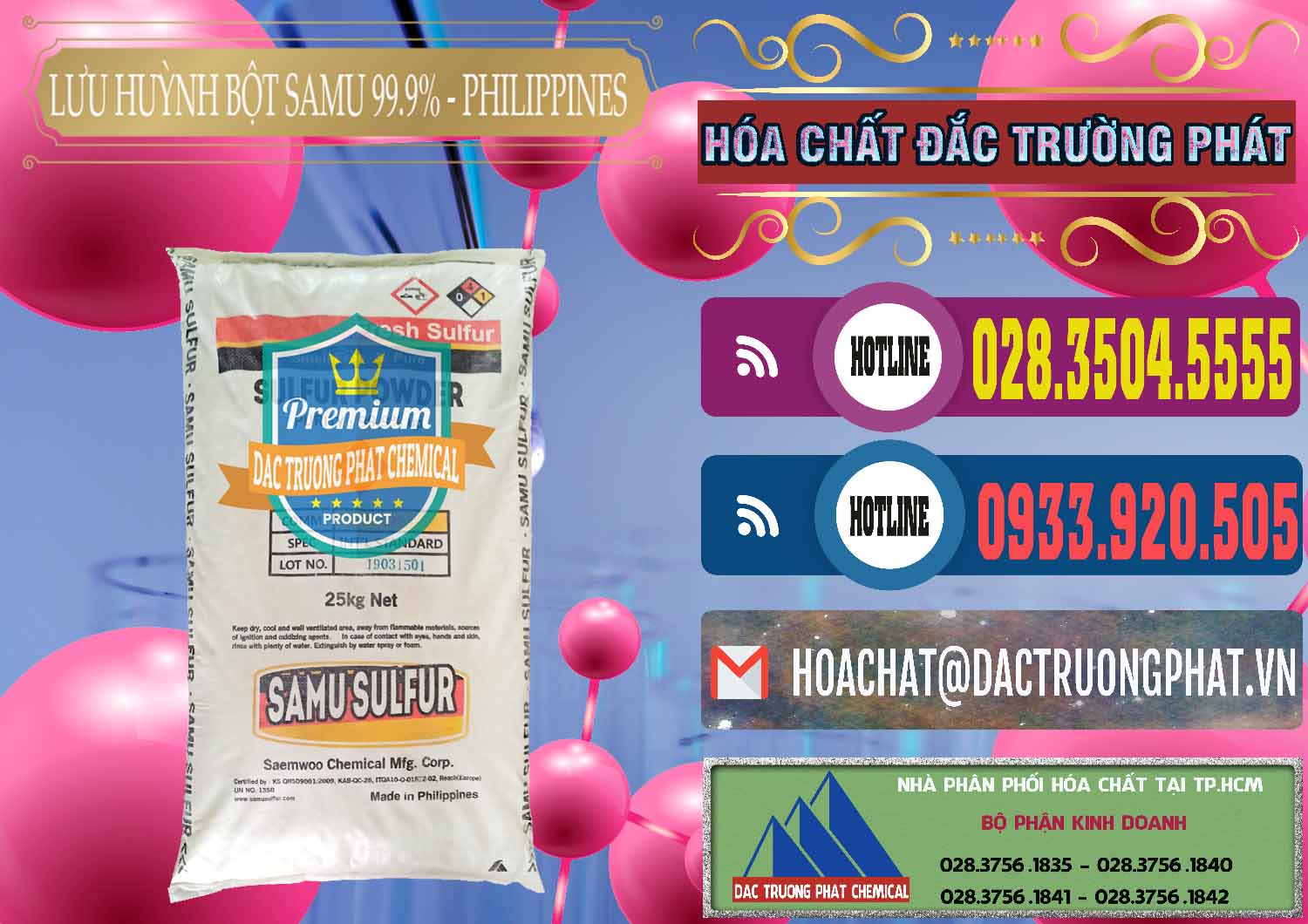 Nơi bán và cung ứng Lưu huỳnh Bột - Sulfur Powder Samu Philippines - 0201 - Nhà nhập khẩu _ cung cấp hóa chất tại TP.HCM - muabanhoachat.com.vn
