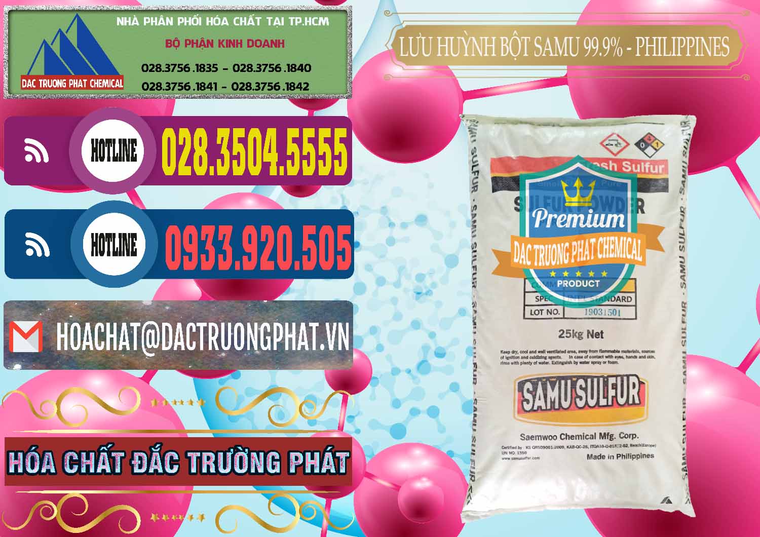 Đơn vị cung ứng và bán Lưu huỳnh Bột - Sulfur Powder Samu Philippines - 0201 - Cty chuyên kinh doanh - cung cấp hóa chất tại TP.HCM - muabanhoachat.com.vn