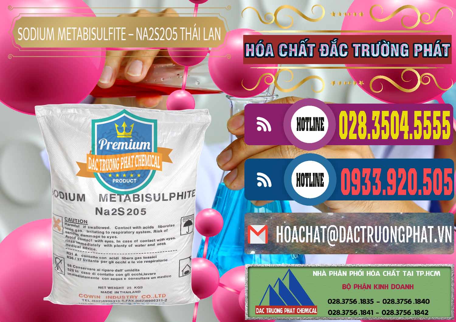 Cty chuyên cung ứng _ bán Sodium Metabisulfite - NA2S2O5 Thái Lan Cowin - 0145 - Cty chuyên kinh doanh & phân phối hóa chất tại TP.HCM - muabanhoachat.com.vn