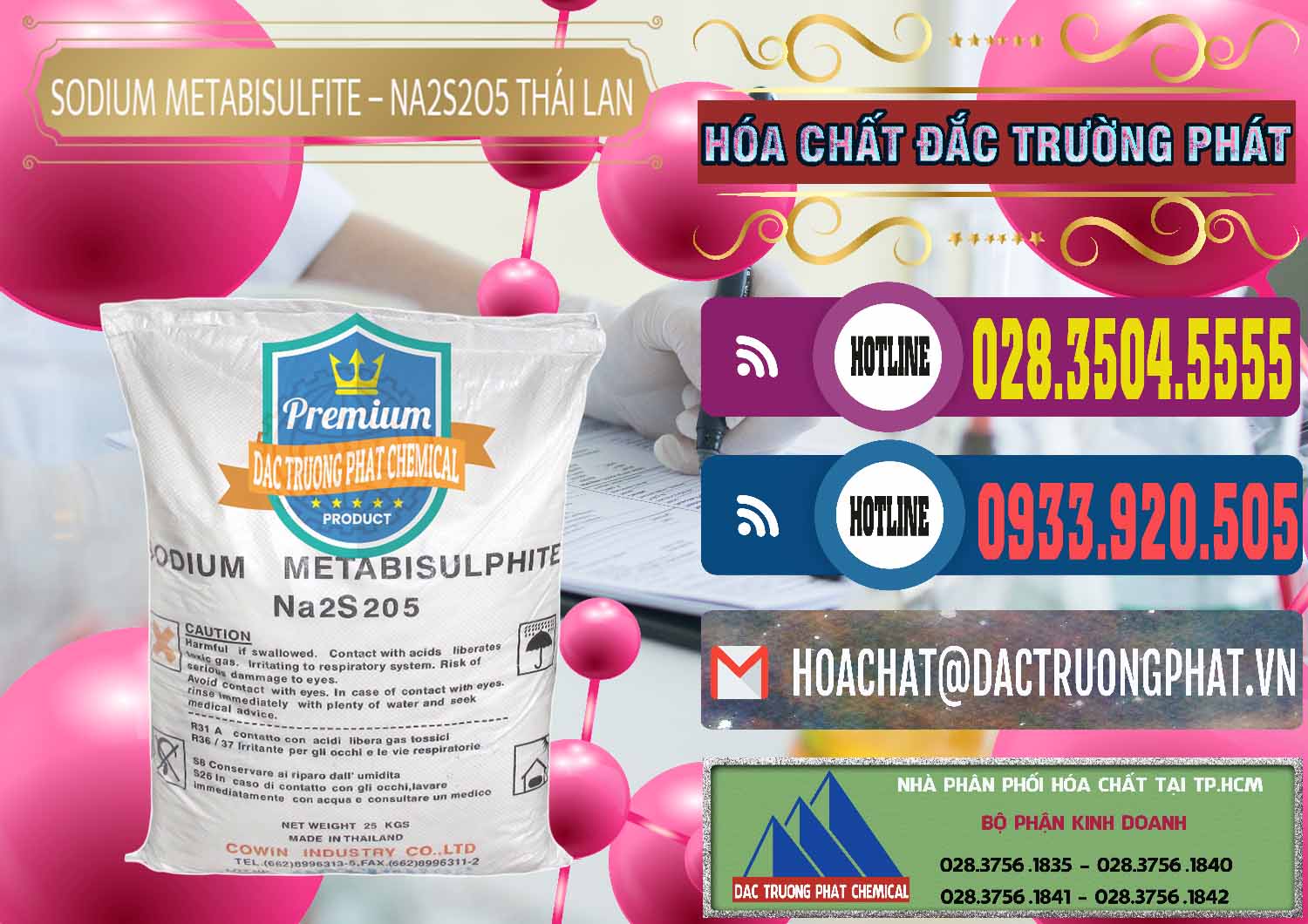 Đơn vị cung ứng và bán Sodium Metabisulfite - NA2S2O5 Thái Lan Cowin - 0145 - Nơi cung cấp - bán hóa chất tại TP.HCM - muabanhoachat.com.vn