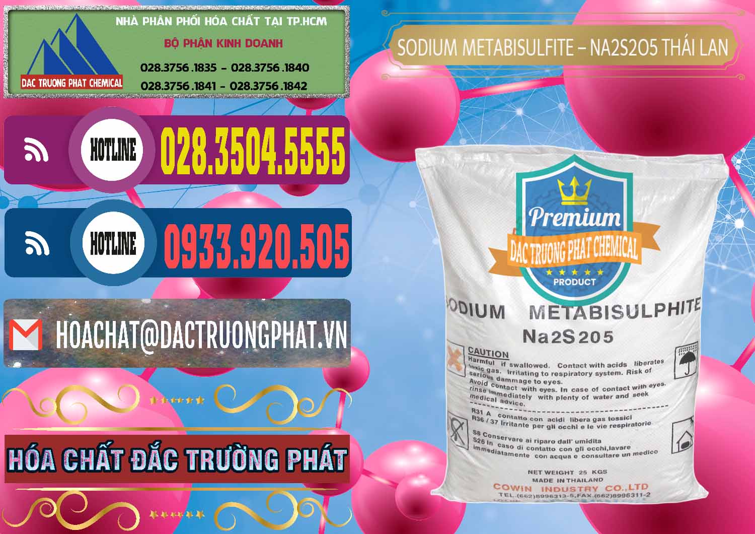 Nơi bán - phân phối Sodium Metabisulfite - NA2S2O5 Thái Lan Cowin - 0145 - Đơn vị chuyên cung cấp & kinh doanh hóa chất tại TP.HCM - muabanhoachat.com.vn