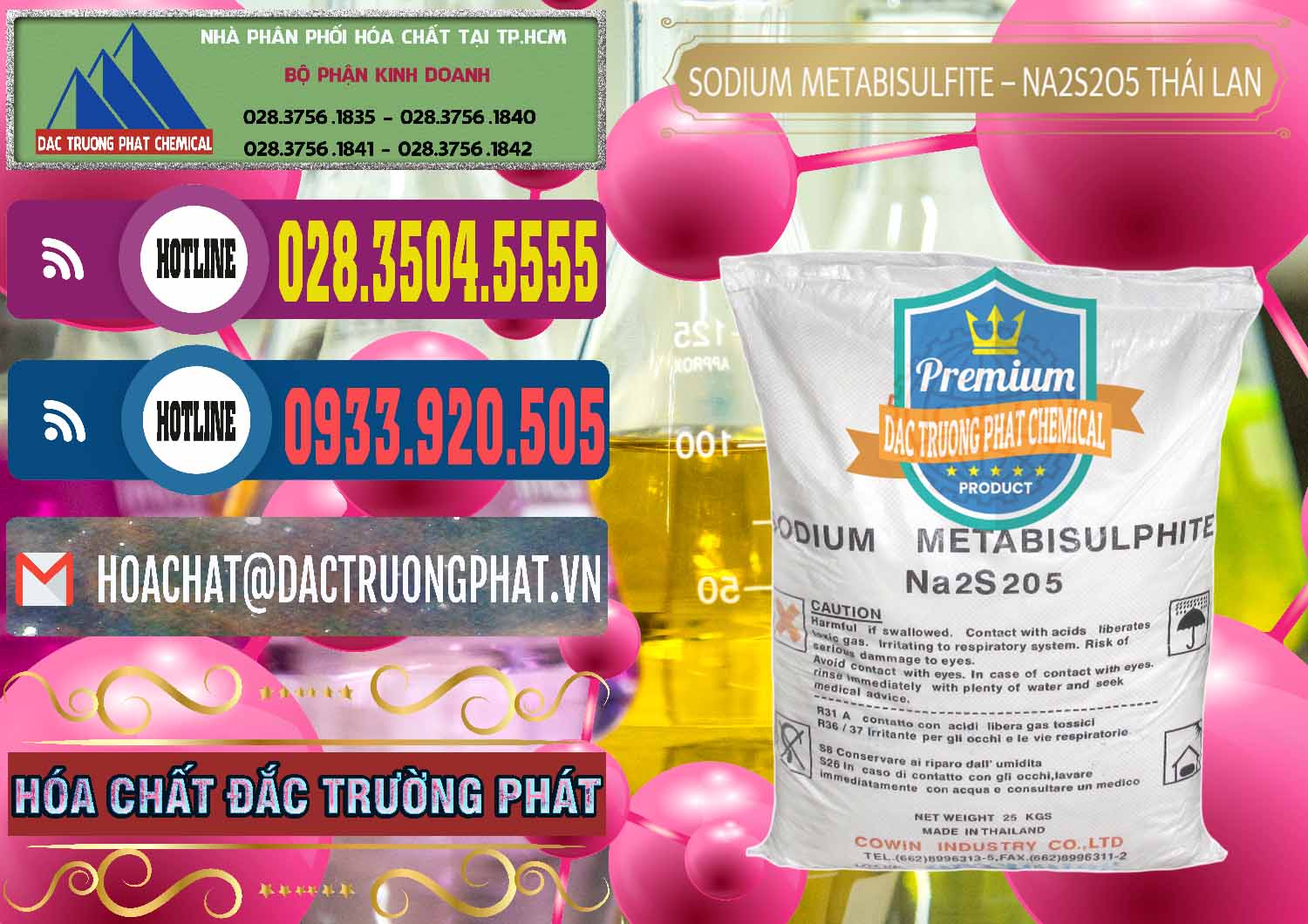 Nhập khẩu và bán Sodium Metabisulfite - NA2S2O5 Thái Lan Cowin - 0145 - Cty chuyên phân phối - kinh doanh hóa chất tại TP.HCM - muabanhoachat.com.vn