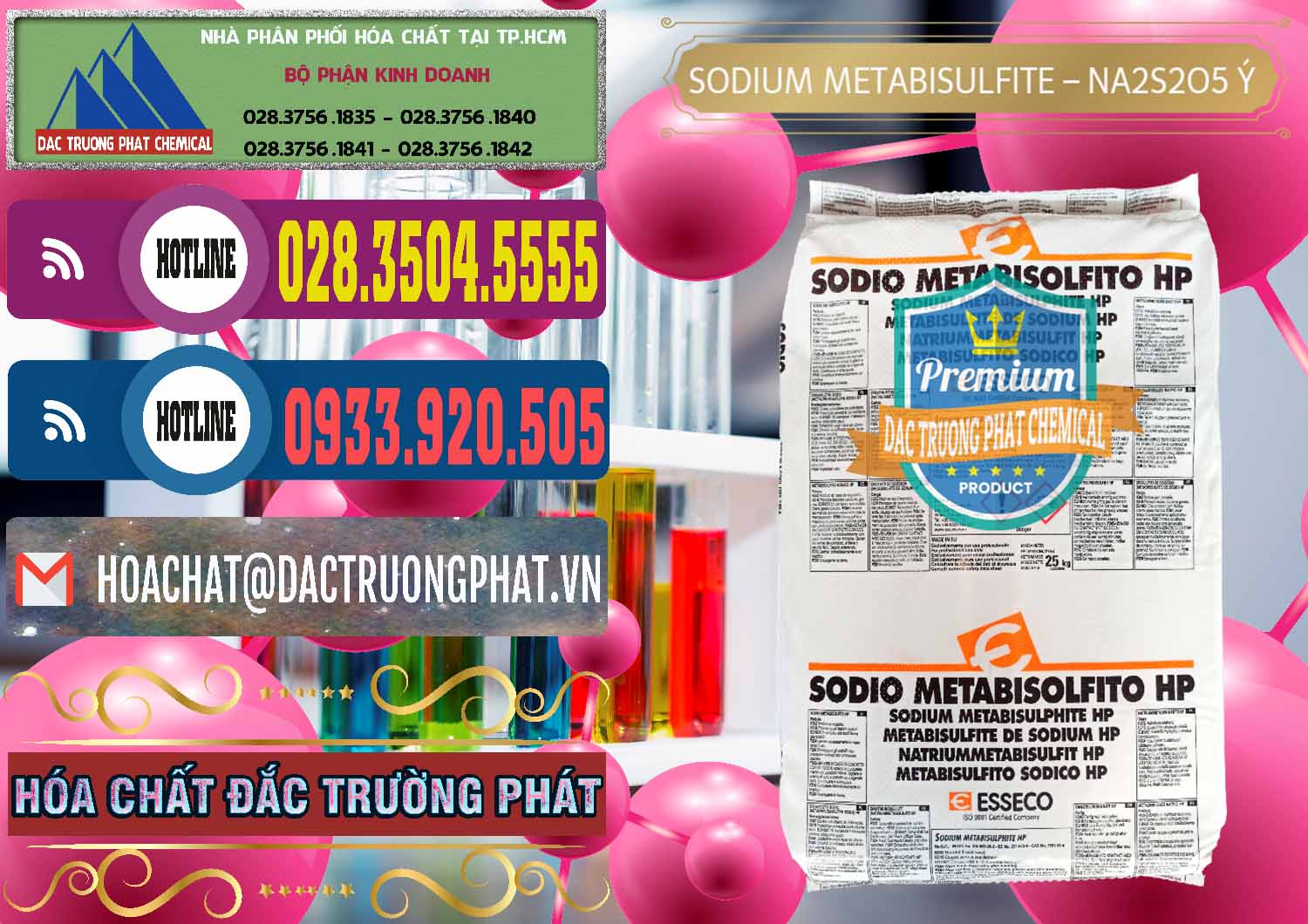 Đơn vị chuyên phân phối và bán Sodium Metabisulfite - NA2S2O5 Food Grade Esseco Ý Italy - 0146 - Nơi chuyên nhập khẩu & phân phối hóa chất tại TP.HCM - muabanhoachat.com.vn