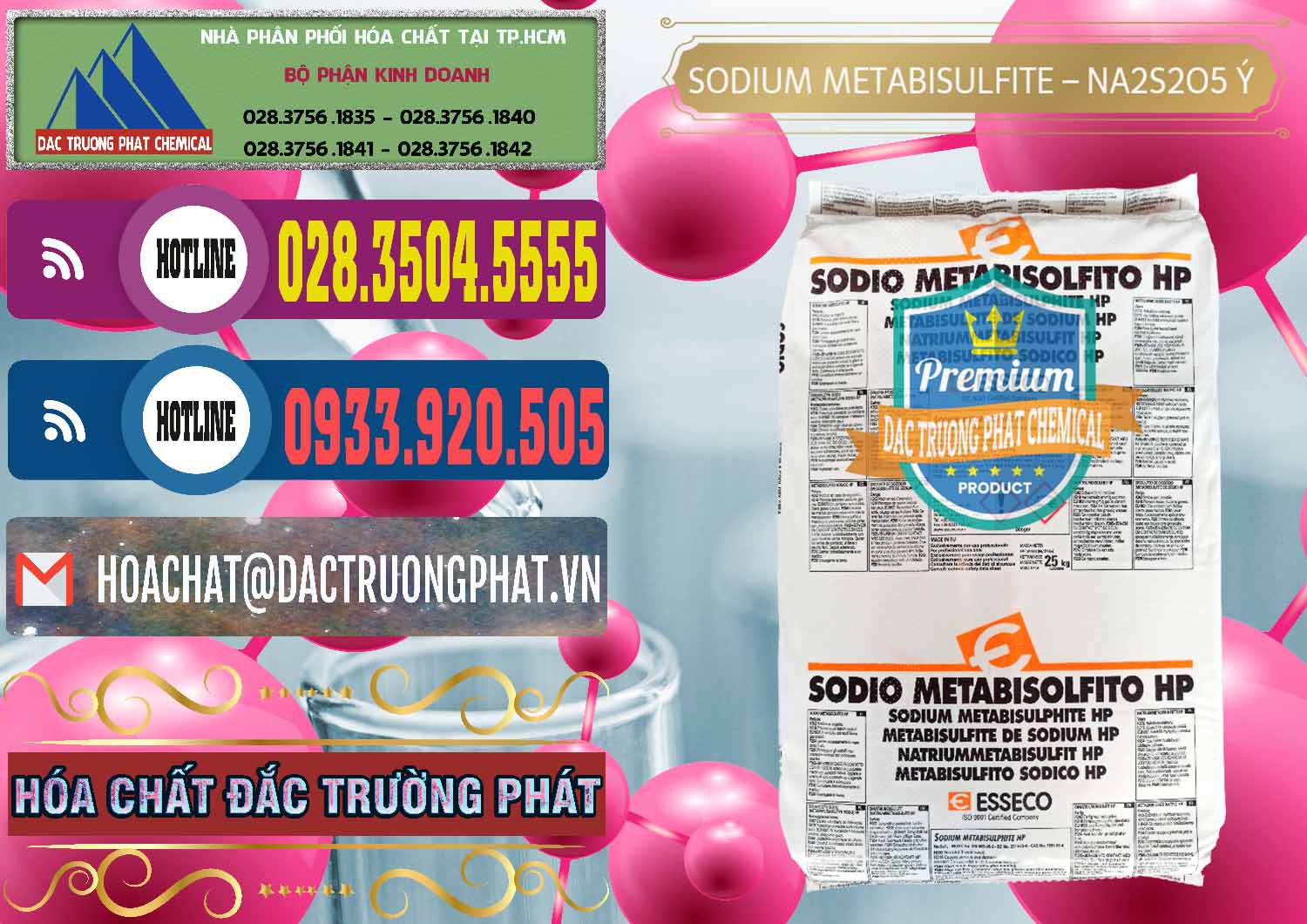 Nơi bán và cung cấp Sodium Metabisulfite - NA2S2O5 Food Grade Esseco Ý Italy - 0146 - Đơn vị chuyên phân phối _ cung ứng hóa chất tại TP.HCM - muabanhoachat.com.vn