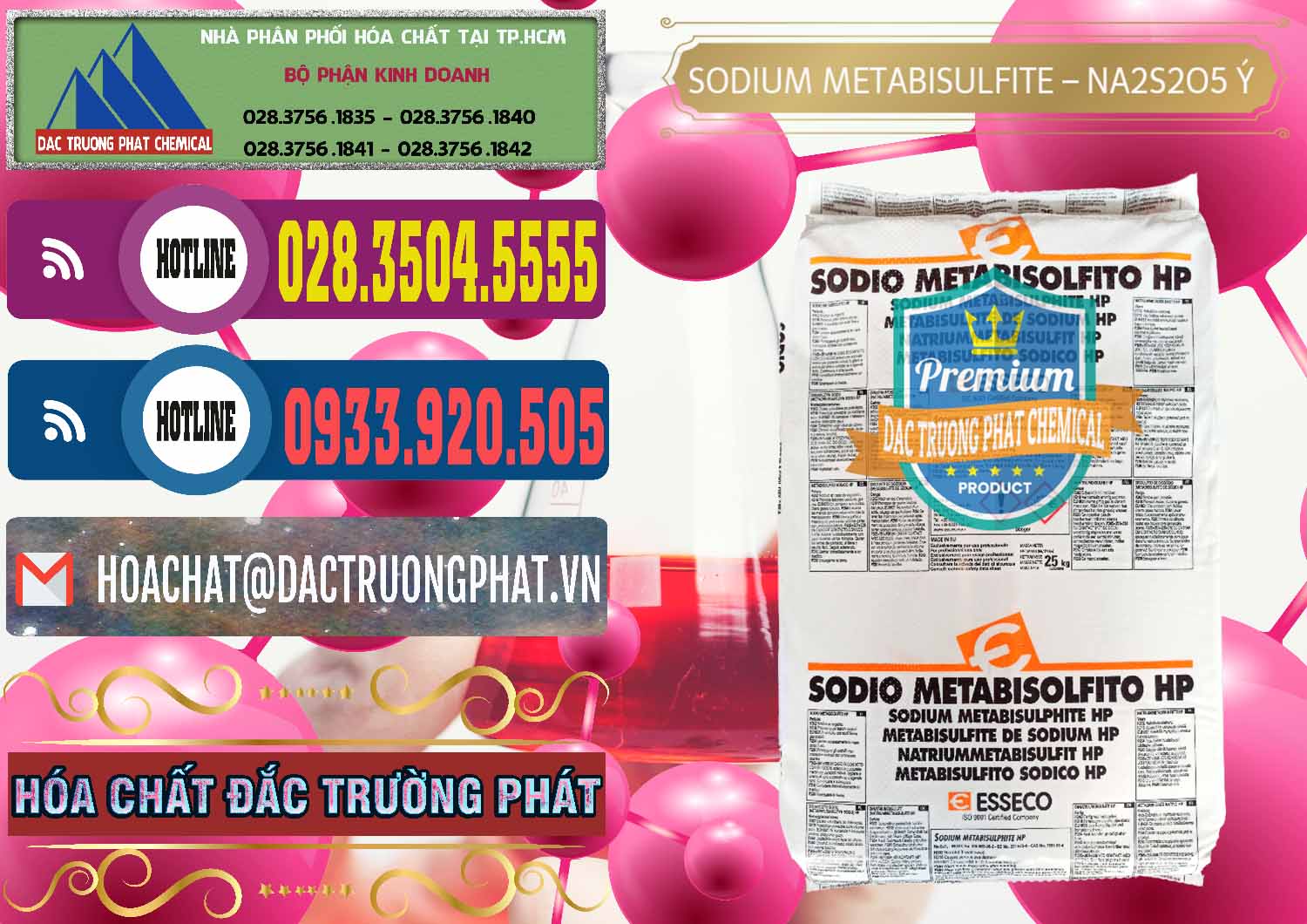 Cty cung cấp _ bán Sodium Metabisulfite - NA2S2O5 Food Grade Esseco Ý Italy - 0146 - Cty chuyên kinh doanh - cung cấp hóa chất tại TP.HCM - muabanhoachat.com.vn