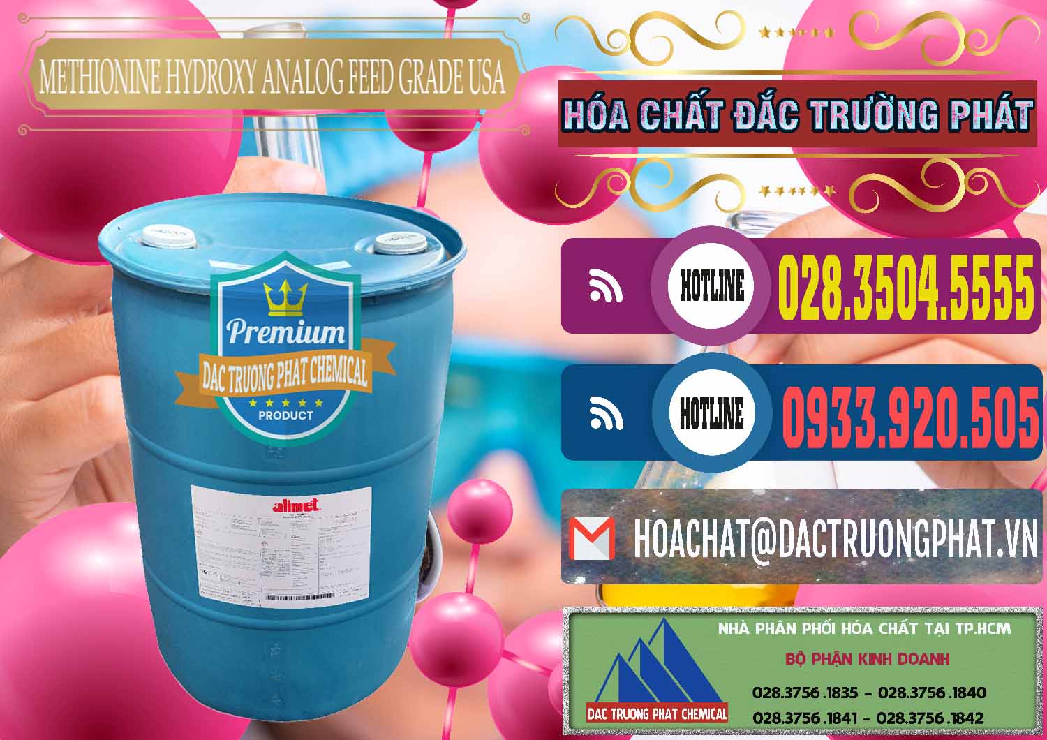 Chuyên nhập khẩu ( bán ) Methionine Nước - Dạng Lỏng Novus Alimet Mỹ USA - 0316 - Đơn vị cung cấp ( bán ) hóa chất tại TP.HCM - muabanhoachat.com.vn