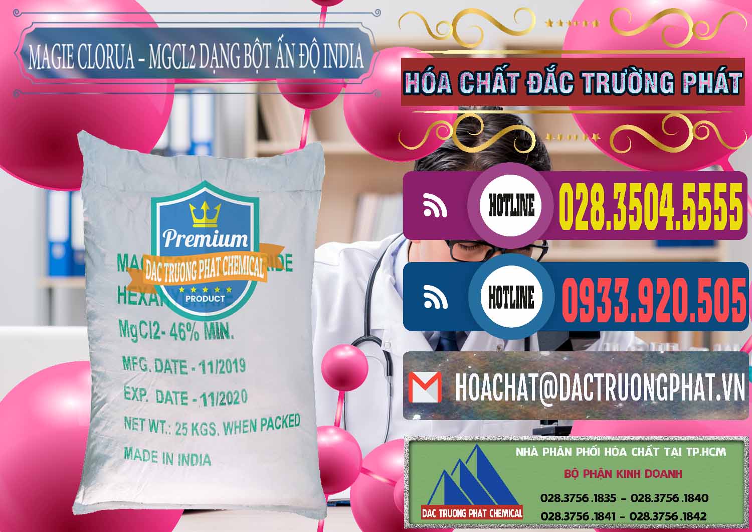 Công ty chuyên bán _ cung ứng Magie Clorua – MGCL2 96% Dạng Bột Ấn Độ India - 0206 - Cty phân phối _ cung ứng hóa chất tại TP.HCM - muabanhoachat.com.vn