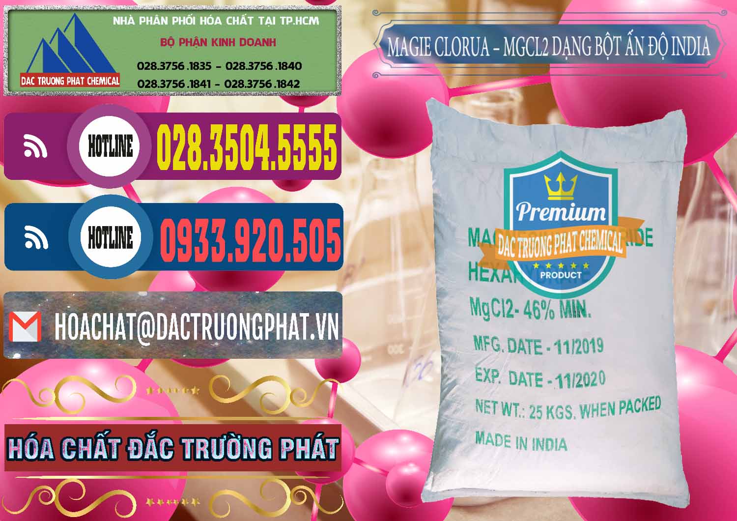 Nơi bán và phân phối Magie Clorua – MGCL2 96% Dạng Bột Ấn Độ India - 0206 - Nơi chuyên nhập khẩu & phân phối hóa chất tại TP.HCM - muabanhoachat.com.vn