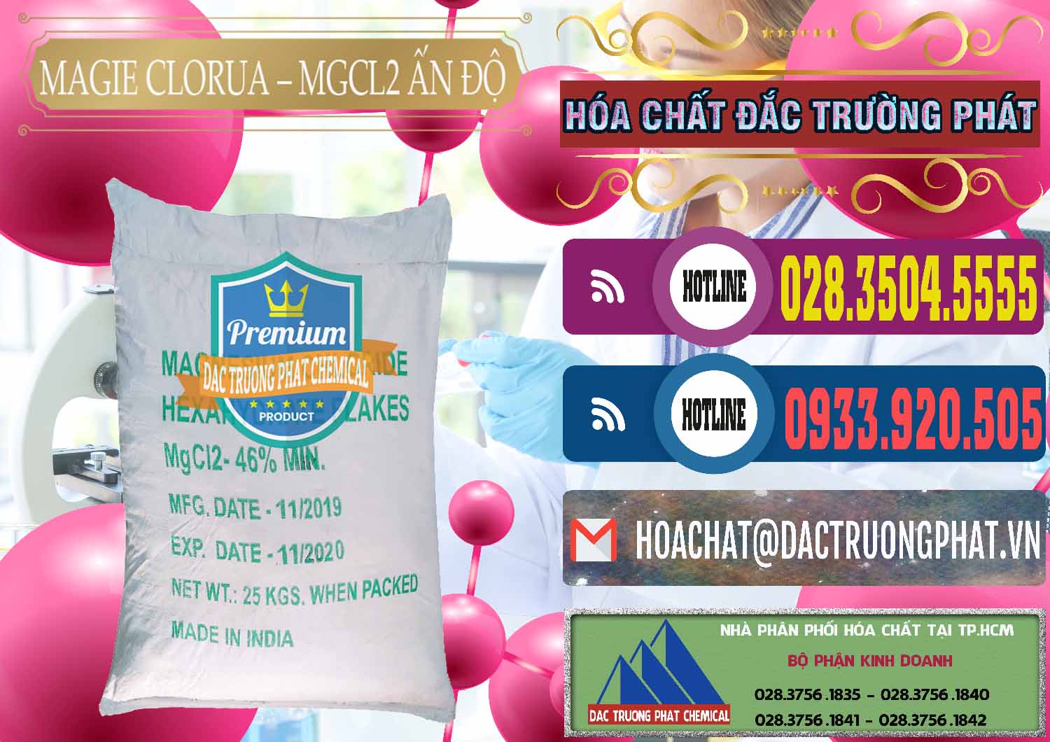 Cty chuyên kinh doanh - bán Magie Clorua – MGCL2 46% Dạng Vảy Ấn Độ India - 0092 - Bán _ phân phối hóa chất tại TP.HCM - muabanhoachat.com.vn