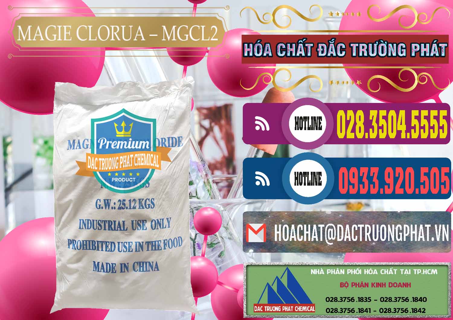 Cty cung cấp ( bán ) Magie Clorua – MGCL2 96% Dạng Vảy Trung Quốc China - 0091 - Nơi chuyên kinh doanh _ cung cấp hóa chất tại TP.HCM - muabanhoachat.com.vn