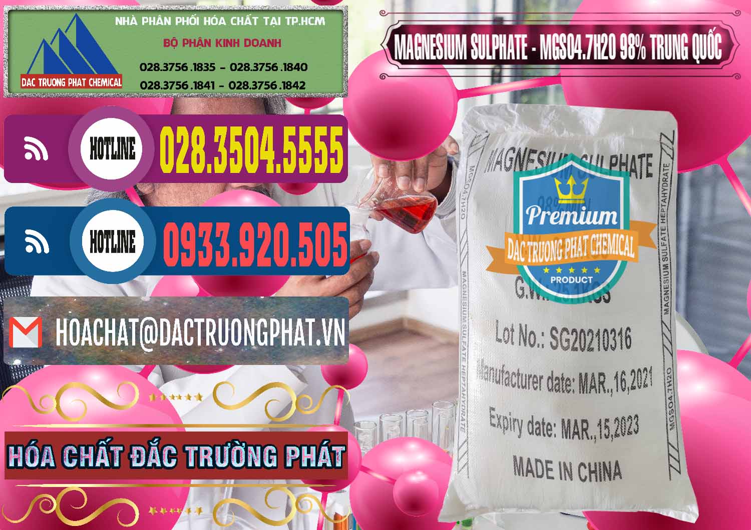 Đơn vị bán _ cung ứng MGSO4.7H2O – Magnesium Sulphate 98% Trung Quốc China - 0229 - Cty chuyên cung cấp _ kinh doanh hóa chất tại TP.HCM - muabanhoachat.com.vn