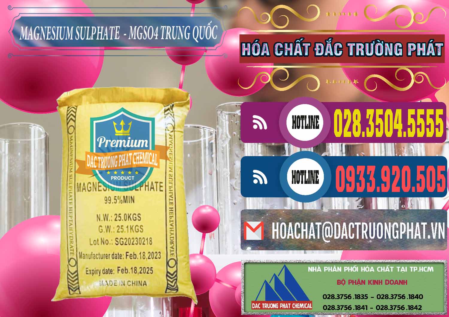 Công ty nhập khẩu _ bán MGSO4.7H2O – Magnesium Sulphate Heptahydrate Logo Mặt Trời Trung Quốc China - 0391 - Nơi chuyên bán - cung cấp hóa chất tại TP.HCM - muabanhoachat.com.vn