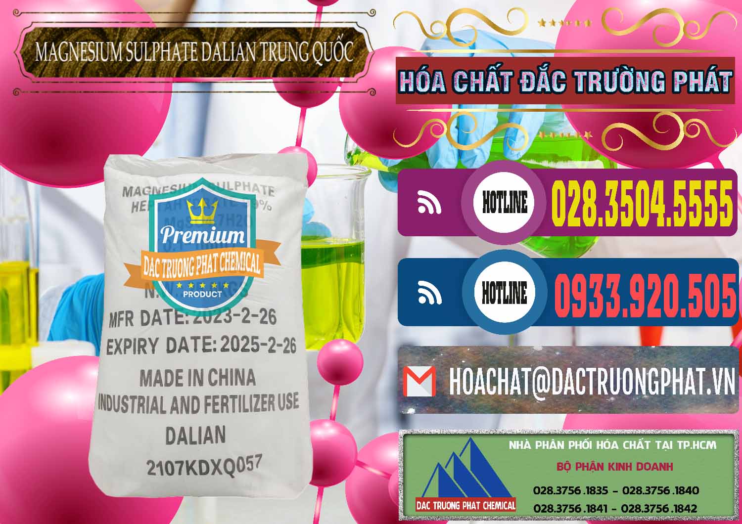 Nơi chuyên bán & cung ứng MGSO4.7H2O – Magnesium Sulphate Heptahydrate Dalian Trung Quốc China - 0393 - Đơn vị phân phối & cung cấp hóa chất tại TP.HCM - muabanhoachat.com.vn