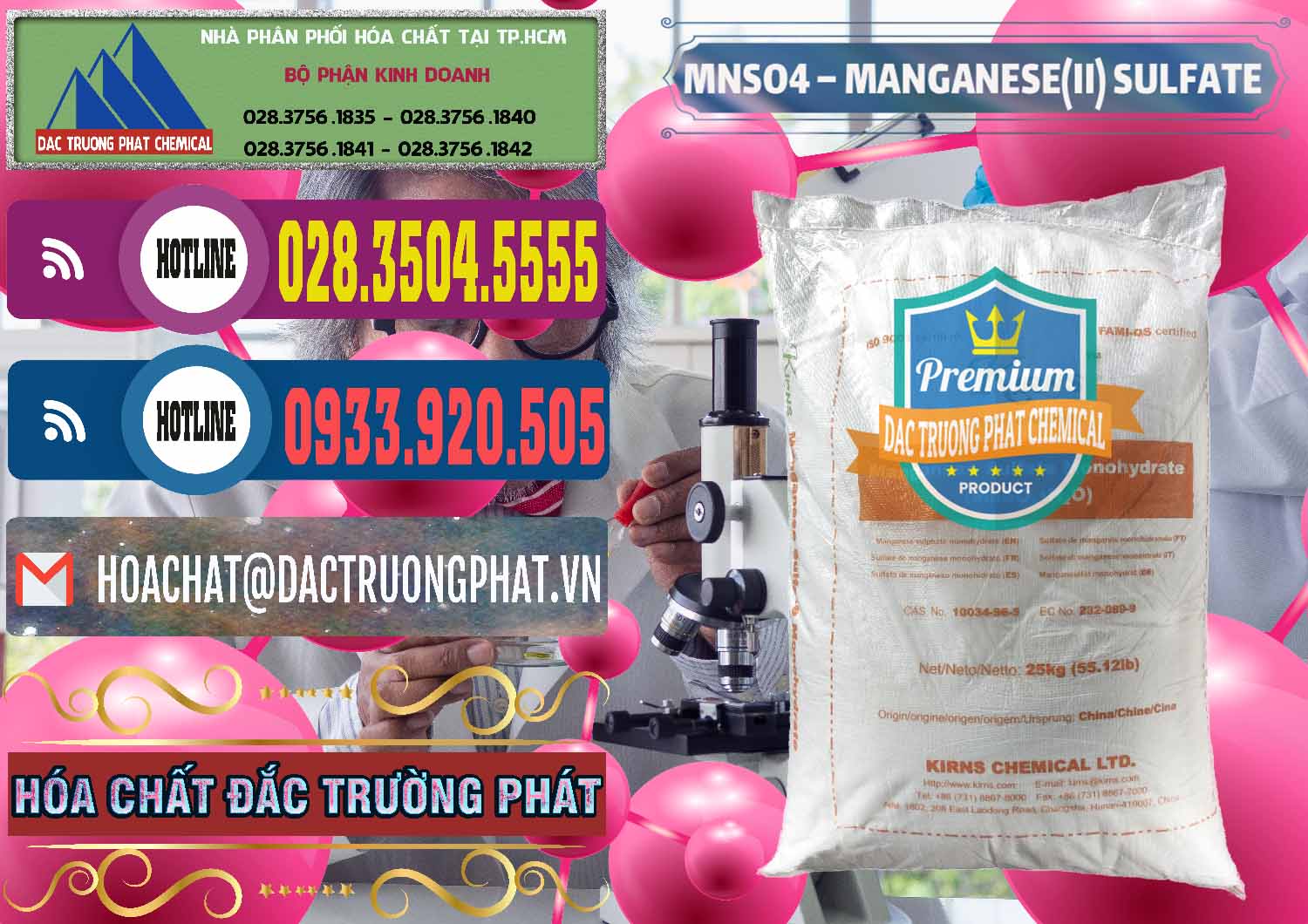 Công ty chuyên nhập khẩu và bán MNSO4 – Manganese (II) Sulfate Kirns Trung Quốc China - 0095 - Công ty nhập khẩu _ cung cấp hóa chất tại TP.HCM - muabanhoachat.com.vn