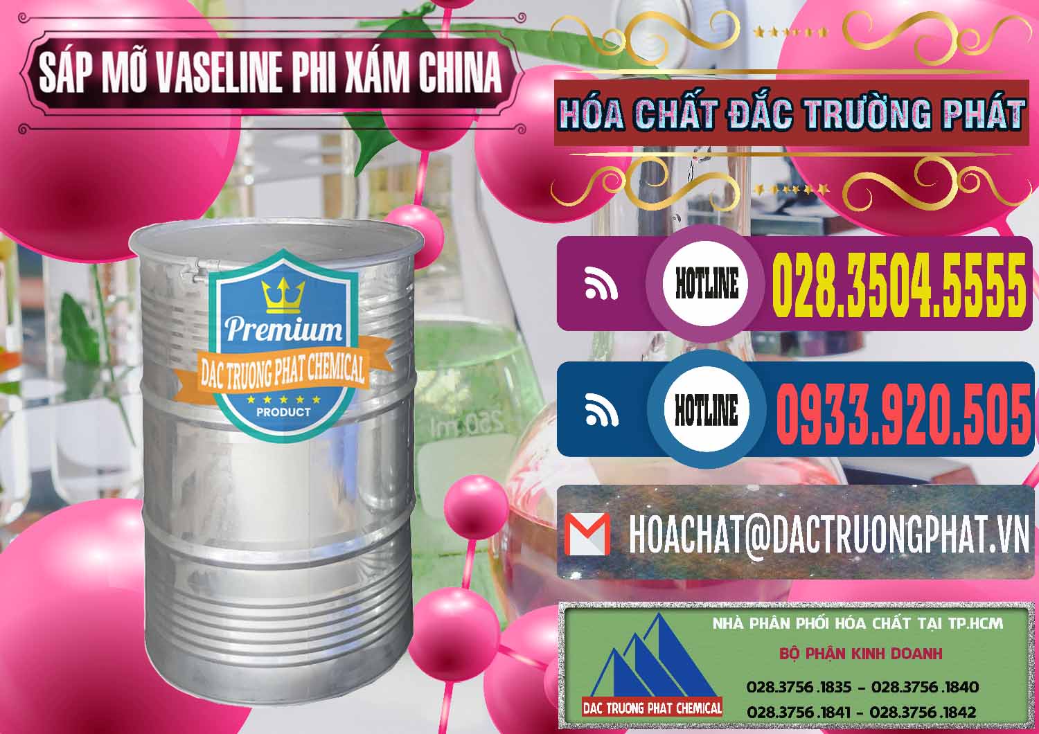 Chuyên phân phối ( bán ) Sáp Mỡ Vaseline Phi Xám Trung Quốc China - 0291 - Chuyên phân phối & kinh doanh hóa chất tại TP.HCM - muabanhoachat.com.vn