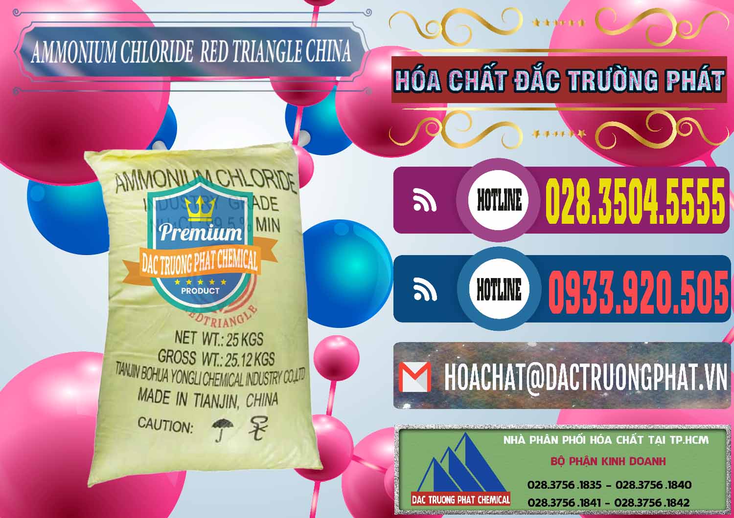 Đơn vị bán - cung ứng Ammonium Chloride - Muối Lạnh NH4CL Red Triangle Trung Quốc China - 0377 - Cty cung cấp & phân phối hóa chất tại TP.HCM - muabanhoachat.com.vn