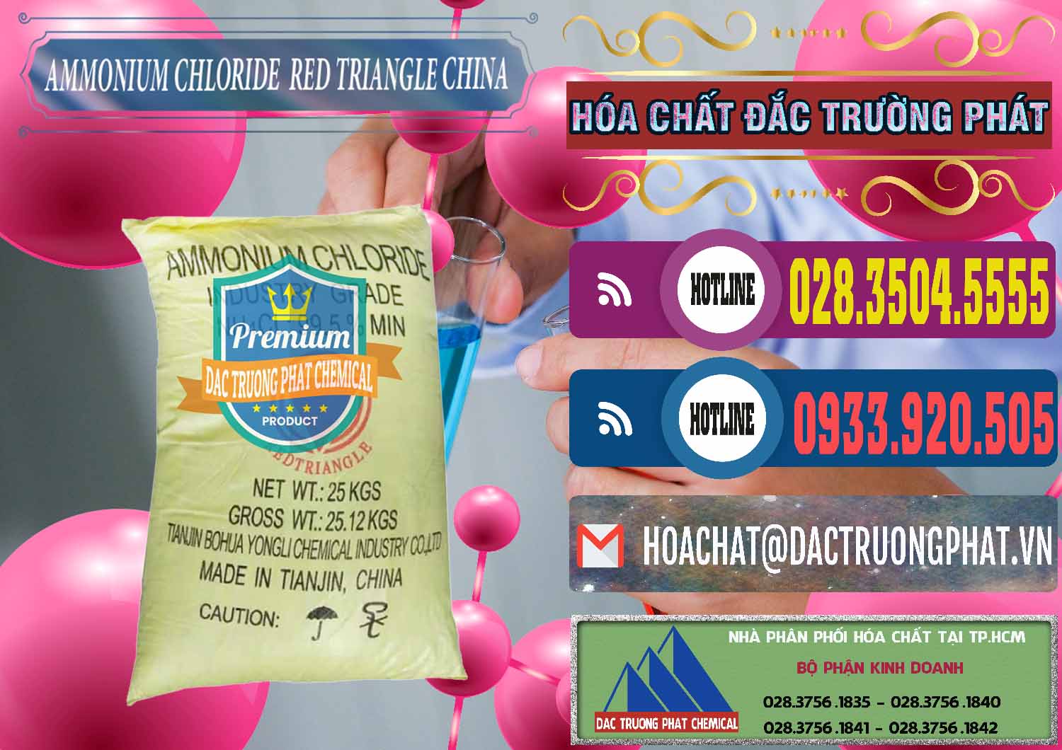 Bán _ phân phối Ammonium Chloride - Muối Lạnh NH4CL Red Triangle Trung Quốc China - 0377 - Cty bán và cung cấp hóa chất tại TP.HCM - muabanhoachat.com.vn