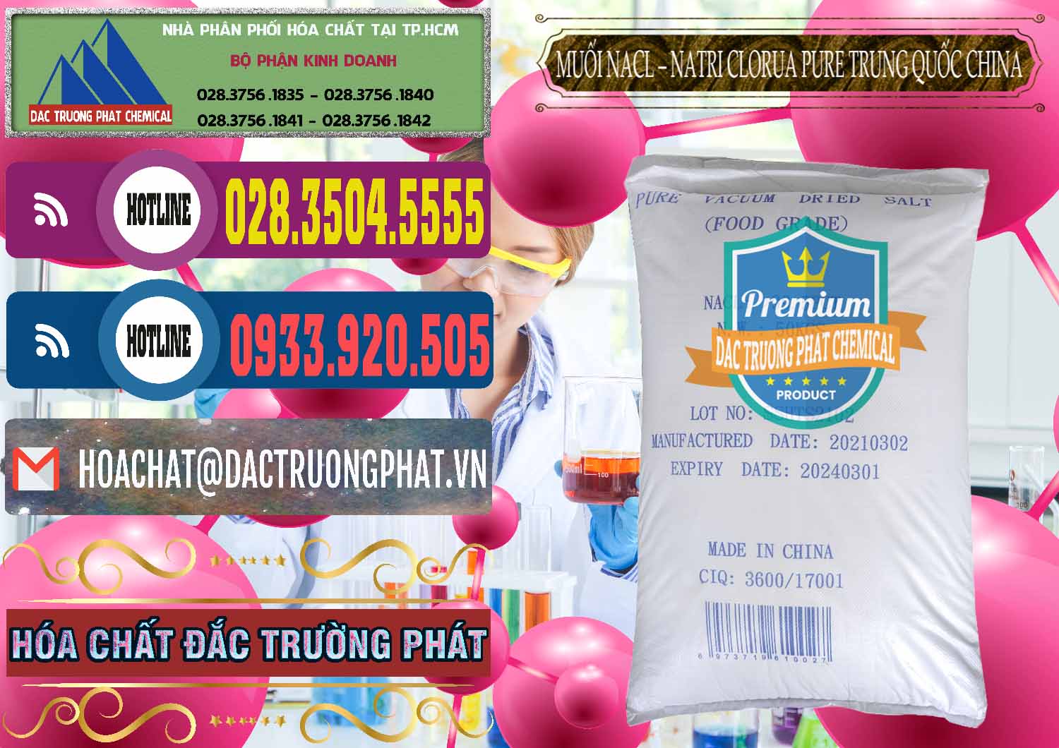 Nơi cung cấp - bán Muối NaCL – Sodium Chloride Pure Trung Quốc China - 0230 - Nhà cung cấp ( bán ) hóa chất tại TP.HCM - muabanhoachat.com.vn