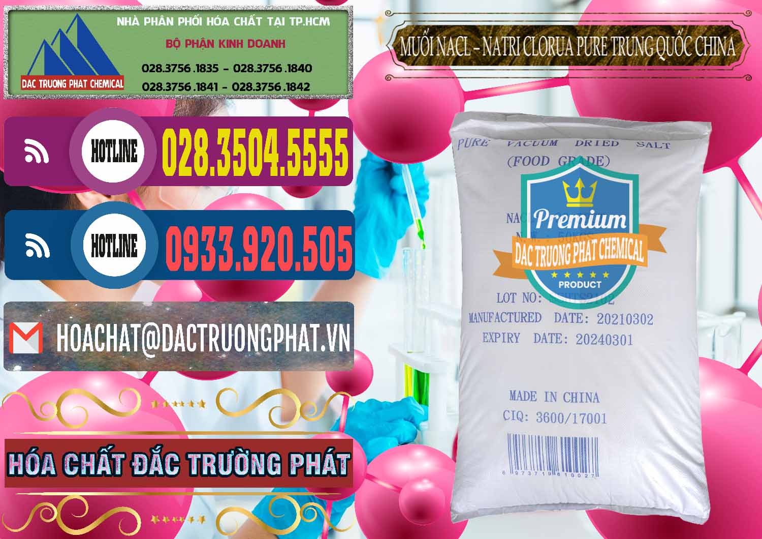 Nhà phân phối _ bán Muối NaCL – Sodium Chloride Pure Trung Quốc China - 0230 - Cty chuyên kinh doanh - cung cấp hóa chất tại TP.HCM - muabanhoachat.com.vn