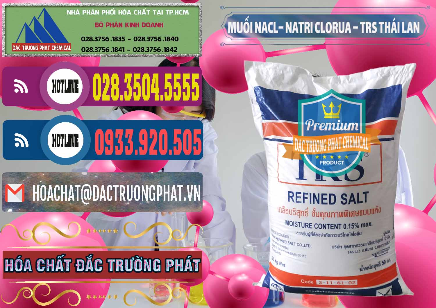 Nhà nhập khẩu _ bán Muối NaCL – Sodium Chloride TRS Thái Lan - 0096 - Cty chuyên cung ứng _ phân phối hóa chất tại TP.HCM - muabanhoachat.com.vn