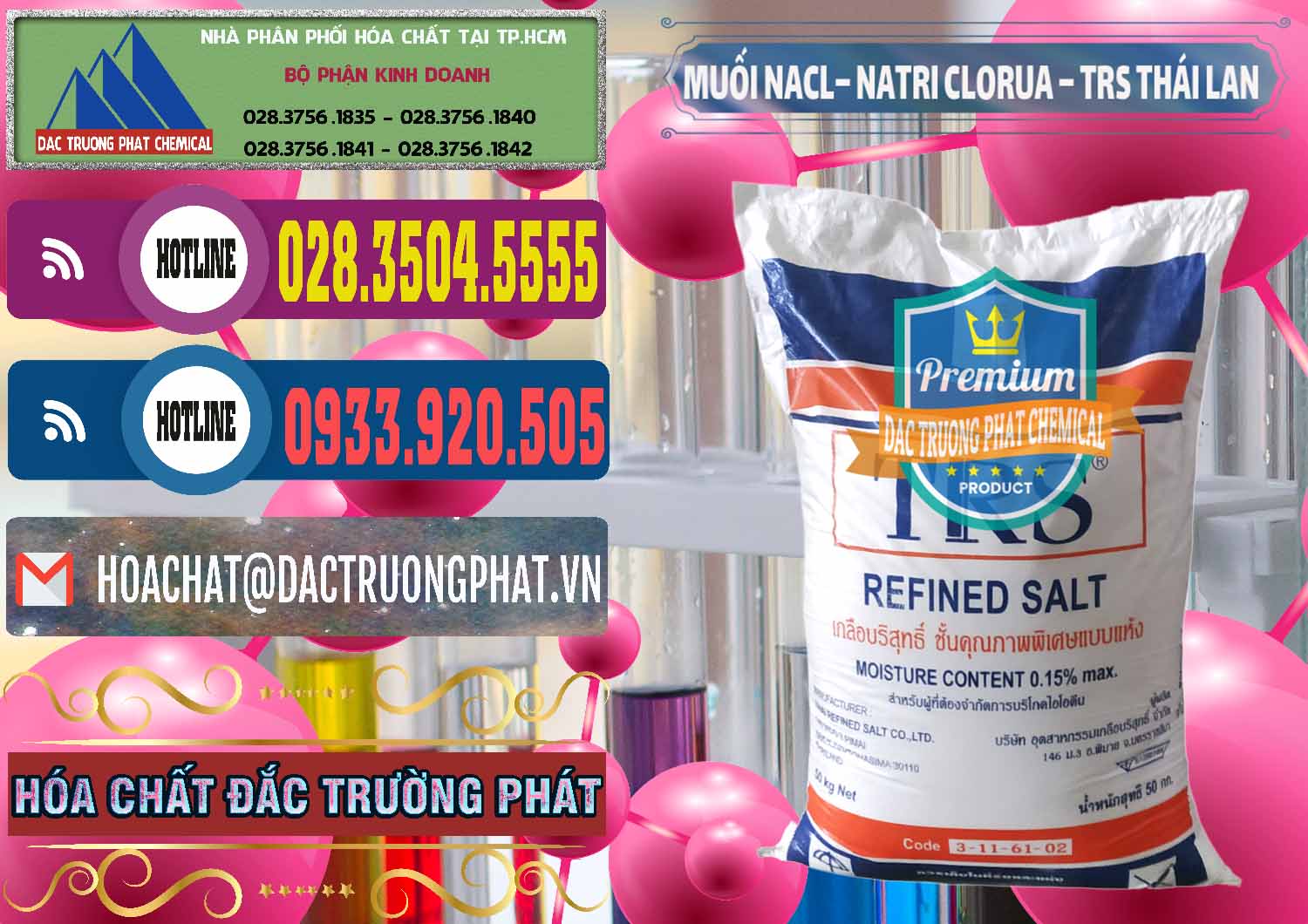 Cty cung ứng - bán Muối NaCL – Sodium Chloride TRS Thái Lan - 0096 - Đơn vị cung cấp ( bán ) hóa chất tại TP.HCM - muabanhoachat.com.vn