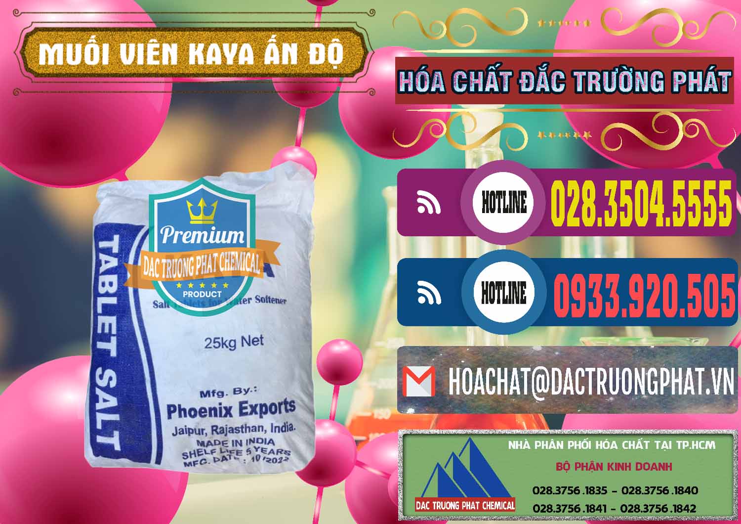 Cty chuyên kinh doanh ( bán ) Muối NaCL – Sodium Chloride Dạng Viên Tablets Kaya Ấn Độ India - 0368 - Nơi cung cấp và phân phối hóa chất tại TP.HCM - muabanhoachat.com.vn