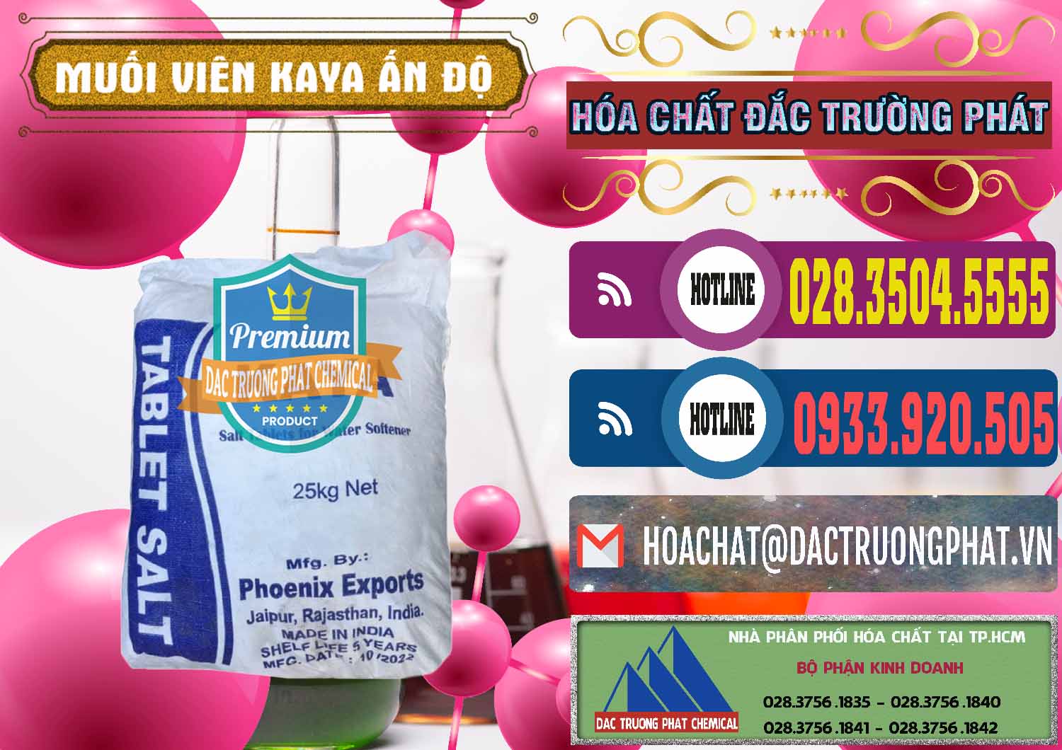 Đơn vị bán _ phân phối Muối NaCL – Sodium Chloride Dạng Viên Tablets Kaya Ấn Độ India - 0368 - Nhà cung cấp ( kinh doanh ) hóa chất tại TP.HCM - muabanhoachat.com.vn